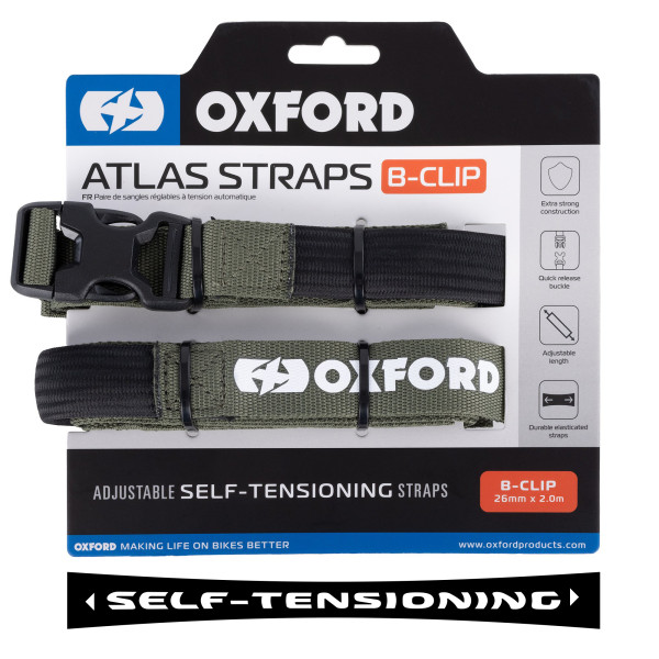 Oxford ATLAS B CLIP 26mm x 2.0M Lichen(pair)